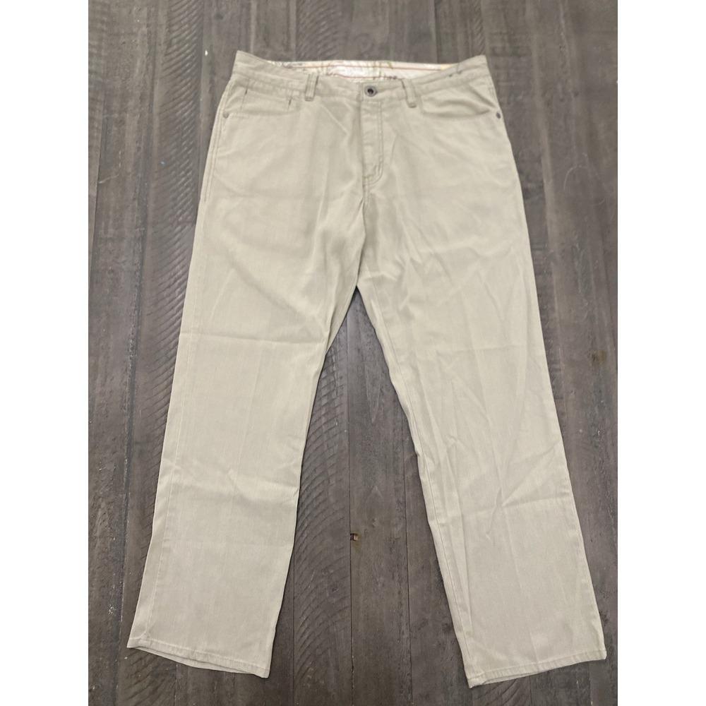 Tommy Bahama Mens Pants Chino 34x30 Beige Cotton/Tencel/Spandex Blend Beachy